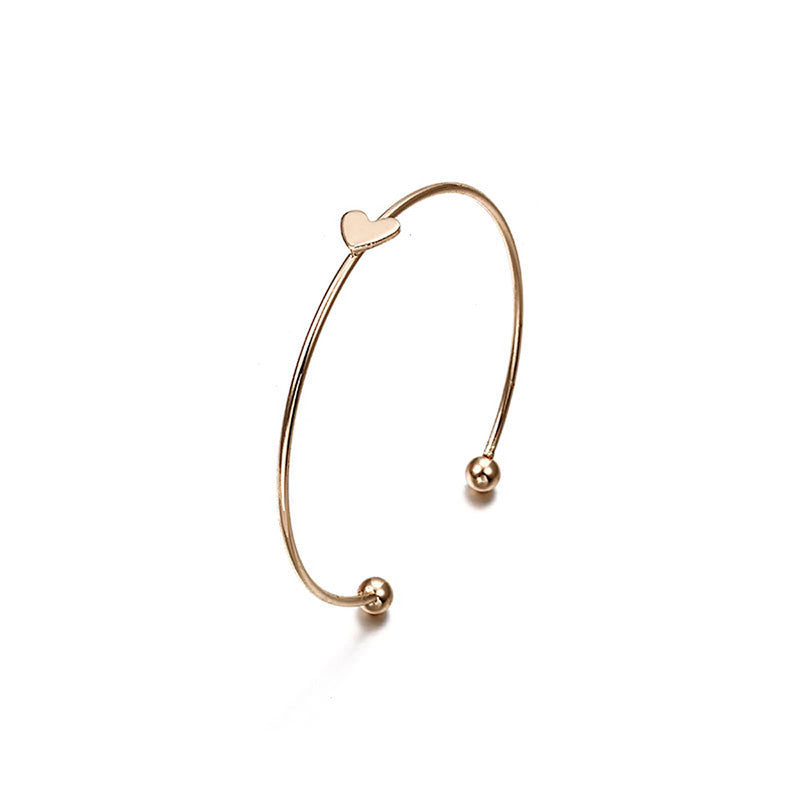 Scintillating American Diamond Star & Moon Design Gold Plated Bracelet - Pack Of 4 - MySmartBazaar