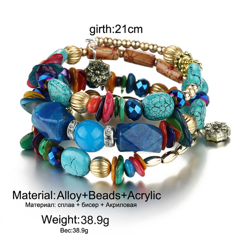 Colorful Bohemia Beads Fabulous Charm Bracelet for Women and Girls - MySmartBazaar