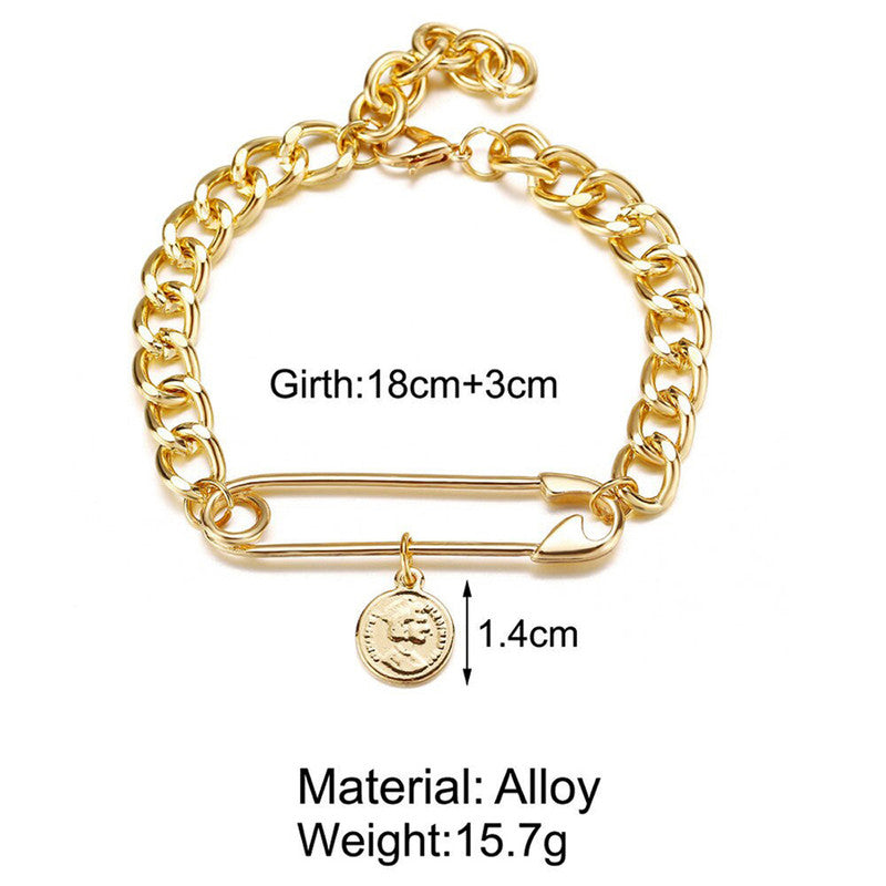 Gold Plated Chain Bracelet - MySmartBazaar