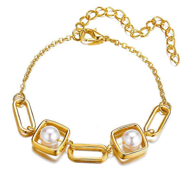 Gold Plated Chain Bracelet - MySmartBazaar