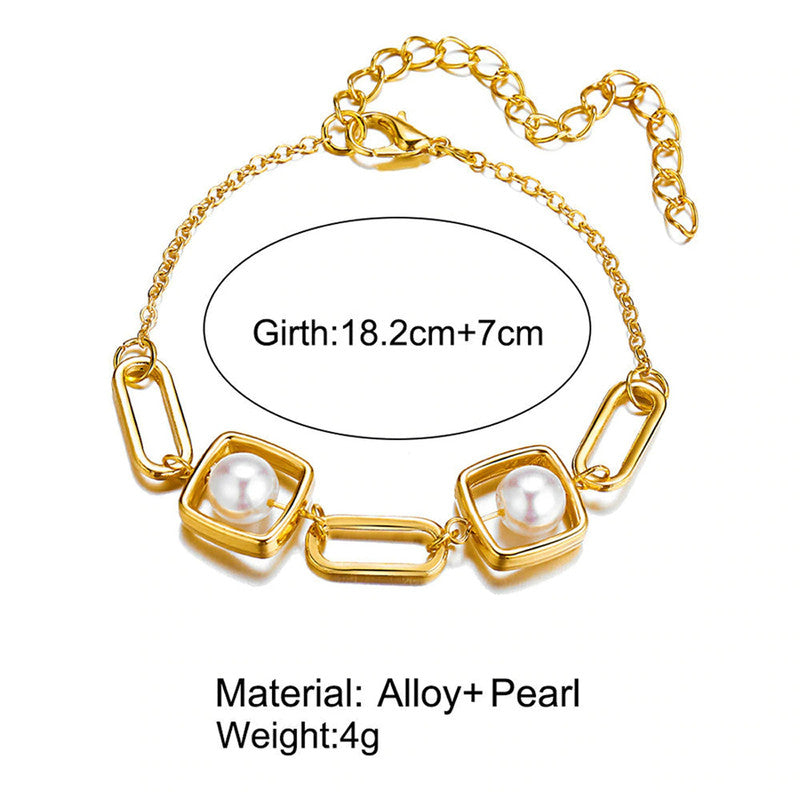 Gold Plated Chain Bracelet - MySmartBazaar