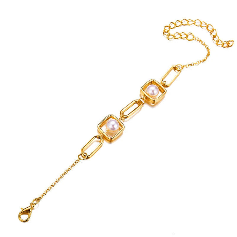 Gold Plated Chain Bracelet - MySmartBazaar