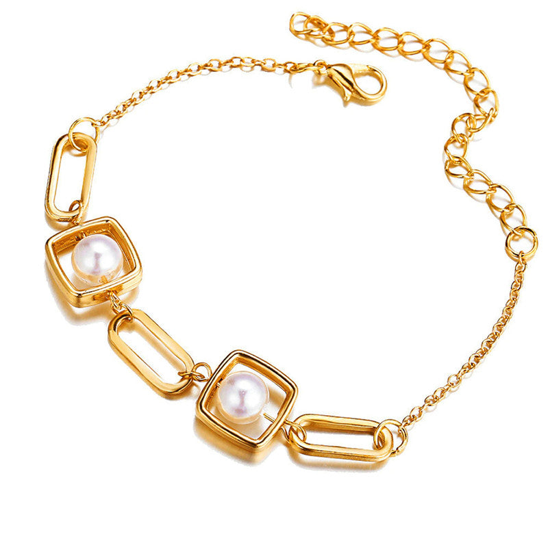 Gold Plated Chain Bracelet - MySmartBazaar