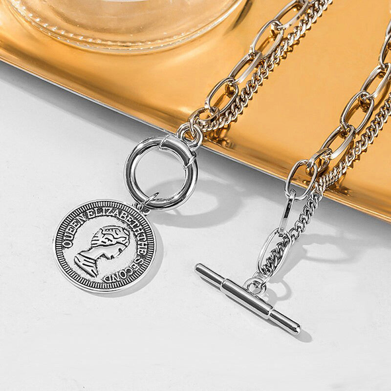 Mesmerizing Coin Head Silver Plated Multistrand Bracelet Jewellery - MySmartBazaar