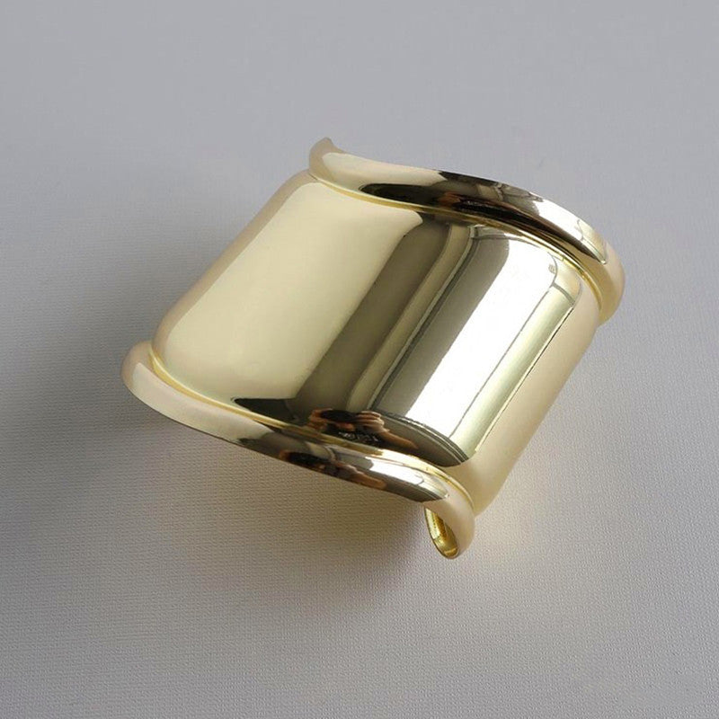 Gold-Plated Bangle-Style Cuff Bracelet For Women And Girls - MySmartBazaar