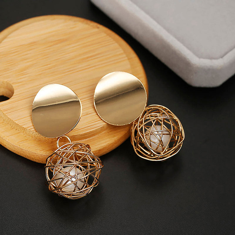 Wonderful Hanging Ball Plushy Drop Earrings For Women and Girls - MySmartBazaar