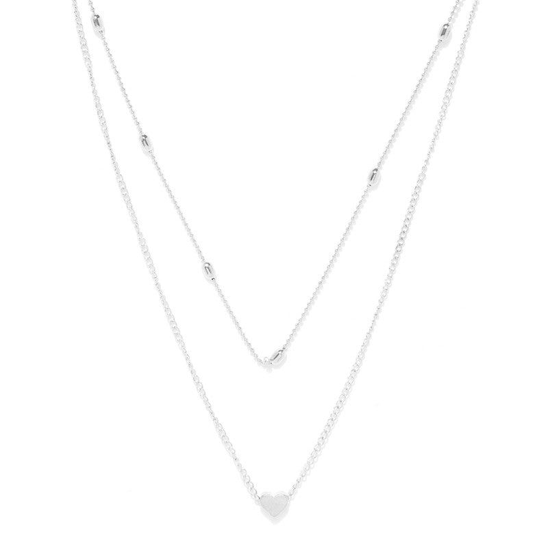 Splendid Heart Inspired Double Layered Marvelous Necklace For Women - MySmartBazaar