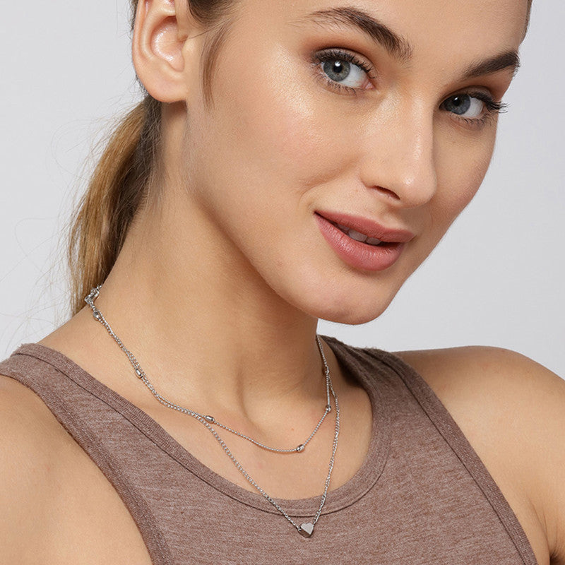 Splendid Heart Inspired Double Layered Marvelous Necklace For Women - MySmartBazaar