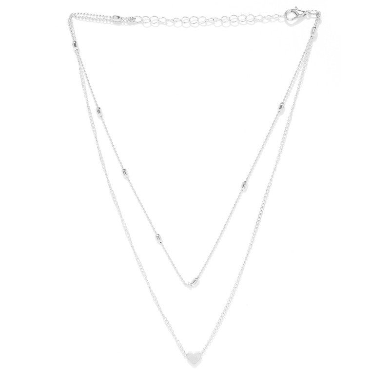 Splendid Heart Inspired Double Layered Marvelous Necklace For Women - MySmartBazaar