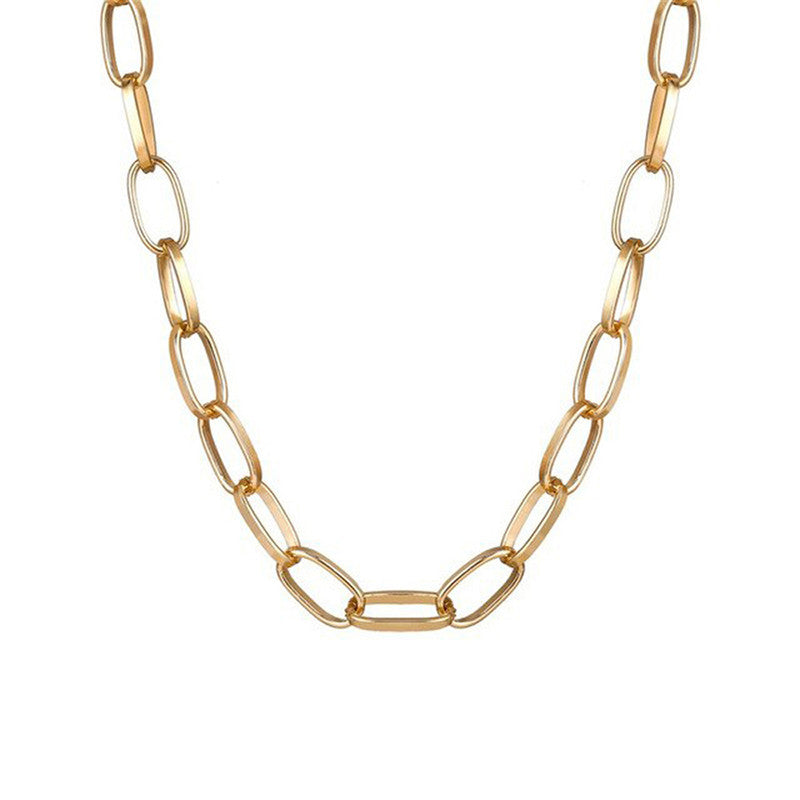Glitzy Bold Chain Gold Plated Necklace For Women - MySmartBazaar
