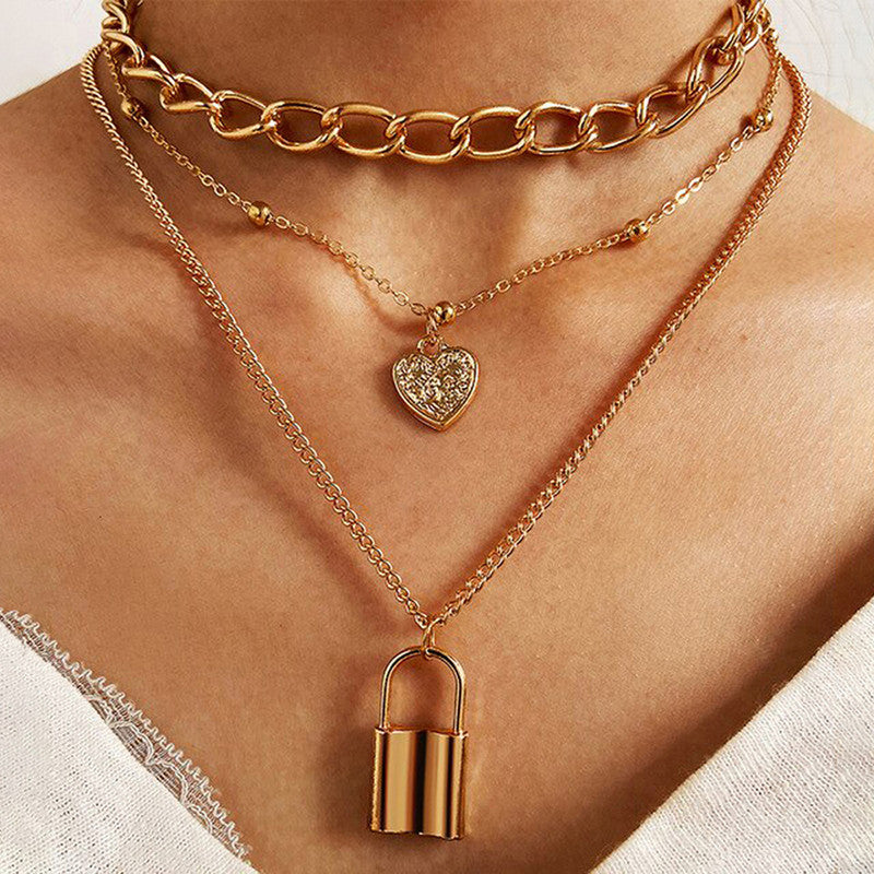 Gold Stylish Pendant Necklace For Women - MySmartBazaar