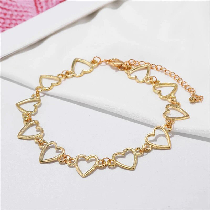 Gold Plated Hearts inspired Classical Choker Necklace For Women - MySmartBazaar