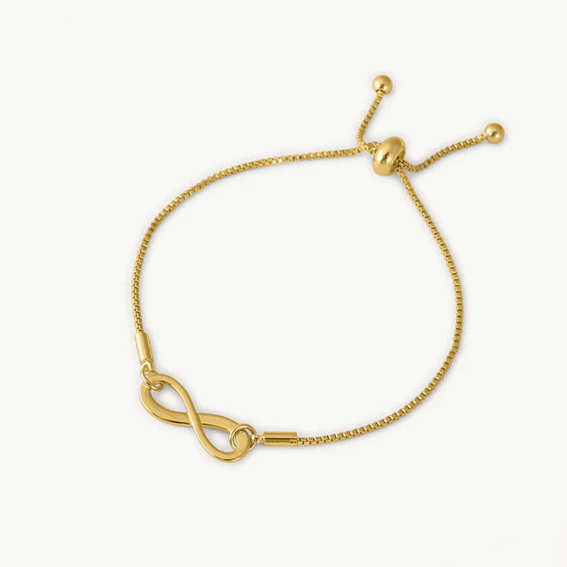 Gold Plated Infinity Themed Wraparound Bracelet