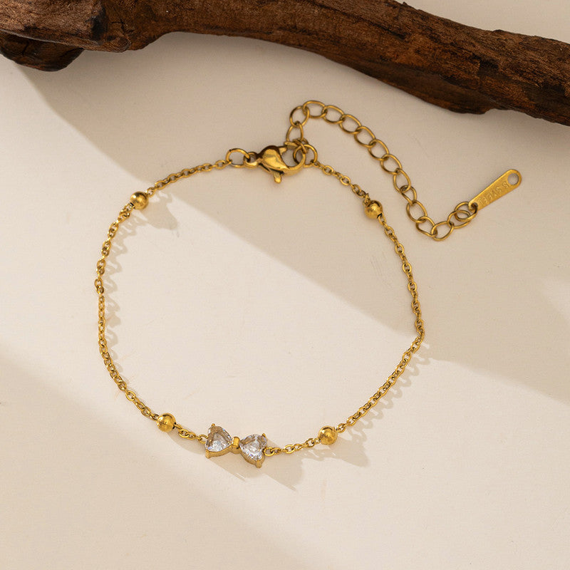 Gold Plated Infinity Themed Wraparound Bracelet