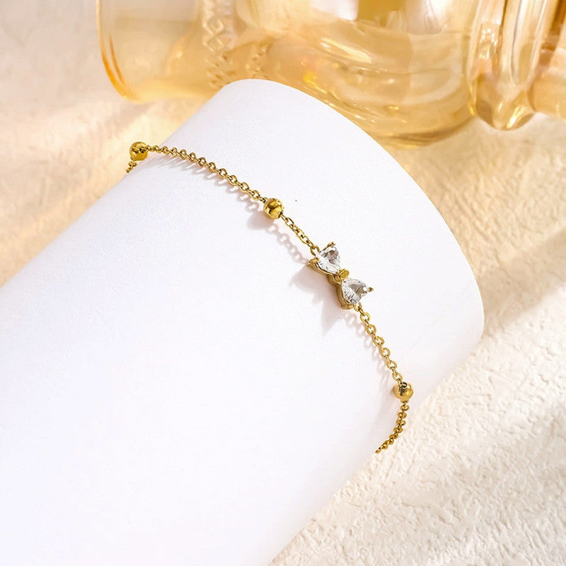 Gold Plated Infinity Themed Wraparound Bracelet