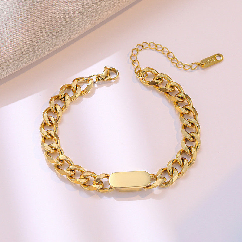 Gold Plated Contemporary Wraparound Bracelet