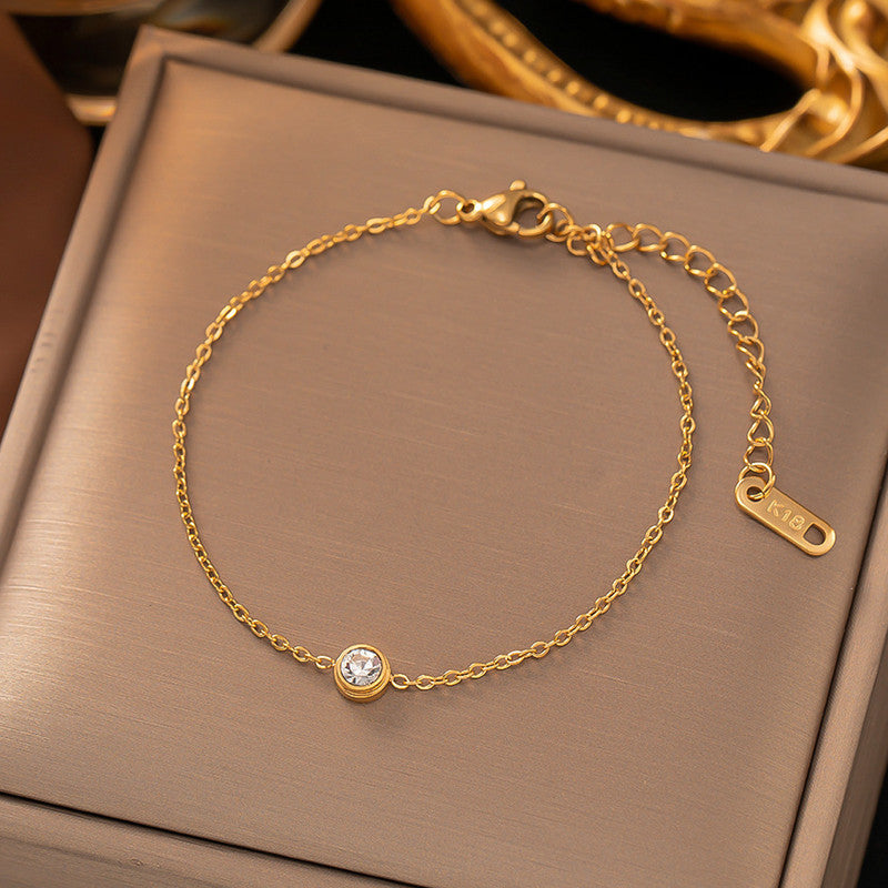 Gold Plated Contemporary Wraparound Bracelet