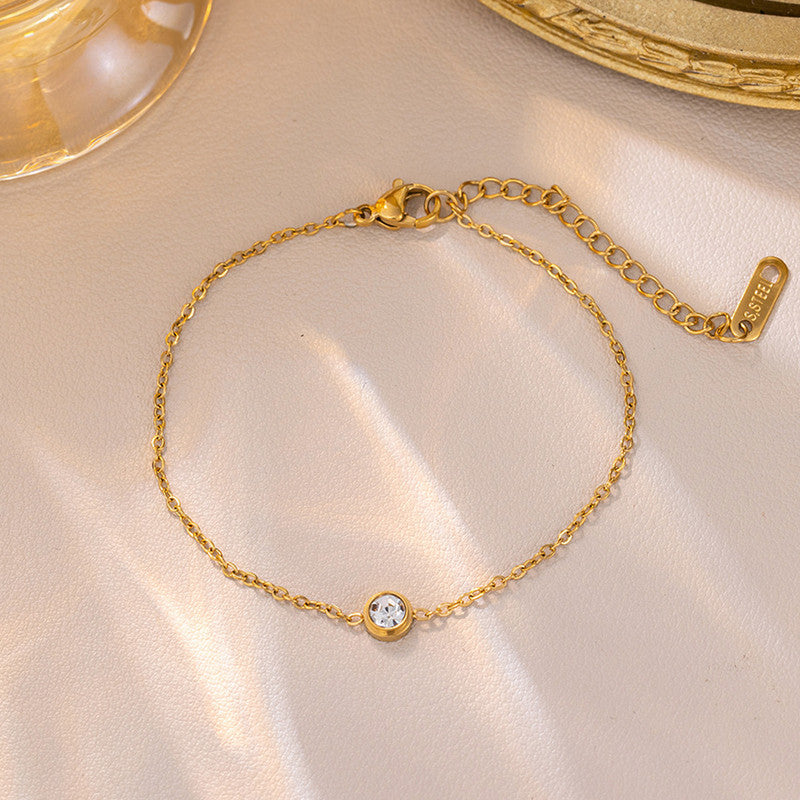 Gold Plated Contemporary Wraparound Bracelet