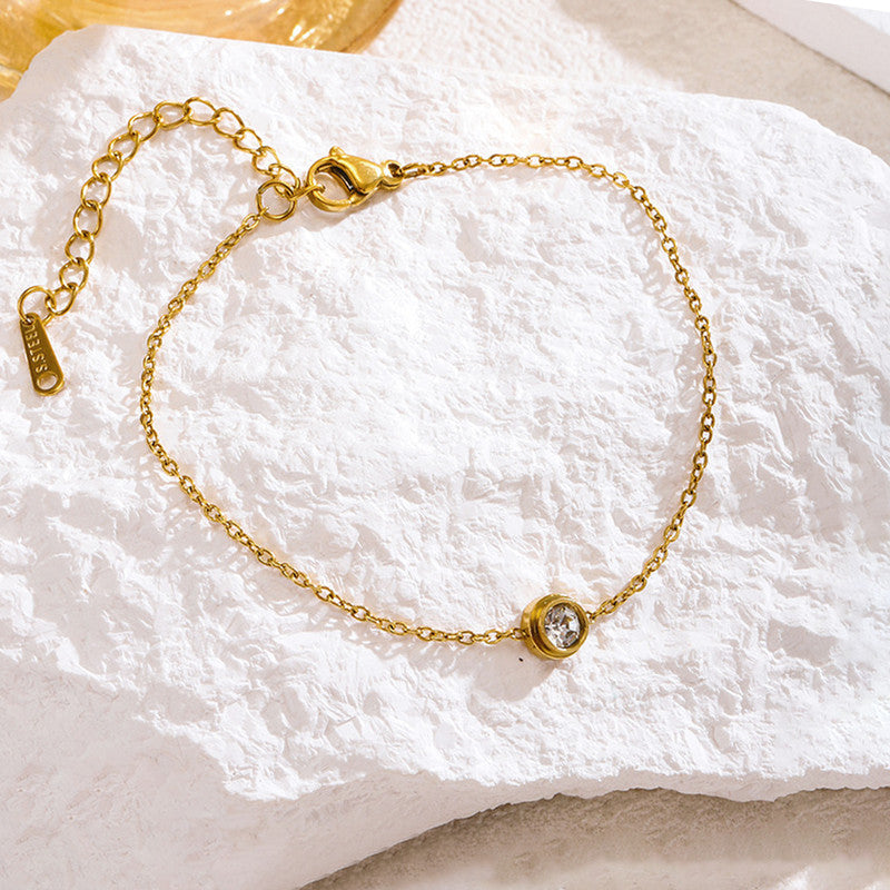 Gold Plated Contemporary Wraparound Bracelet