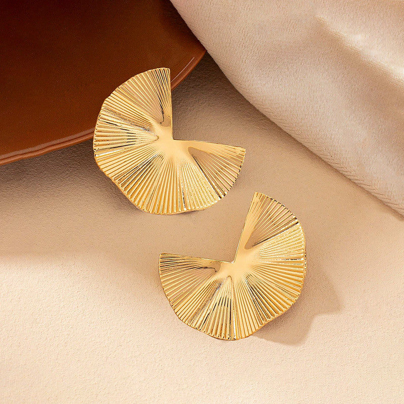 Gold-Plated Anti Tarnish Stainless Steel Contemporary Earrings