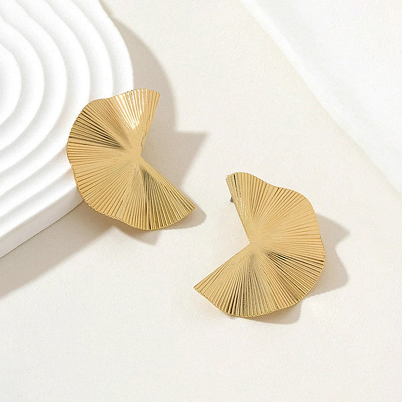 Gold-Plated Anti Tarnish Stainless Steel Contemporary Earrings