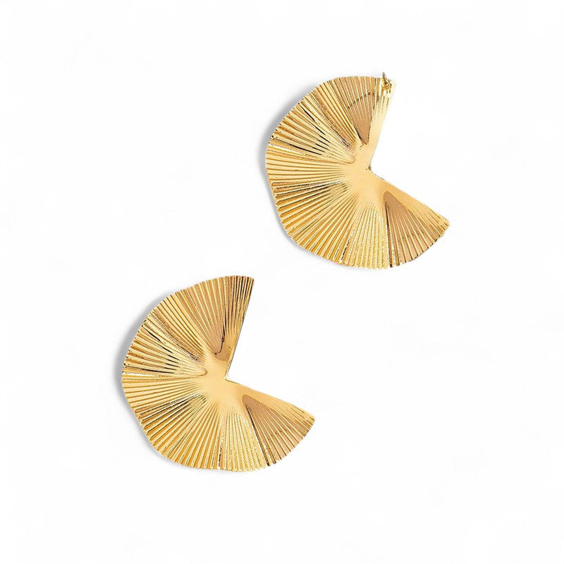 Gold-Plated Anti Tarnish Stainless Steel Contemporary Earrings