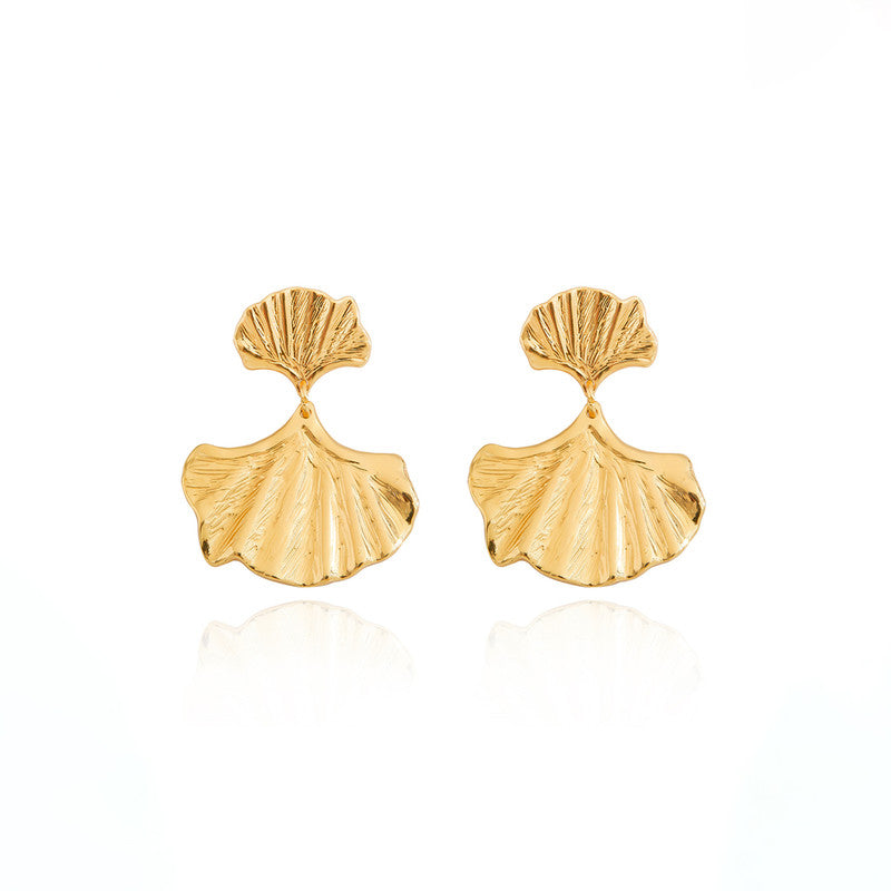 Gold-Plated Anti Tarnish Stainless Steel Quirky Drop Earrings