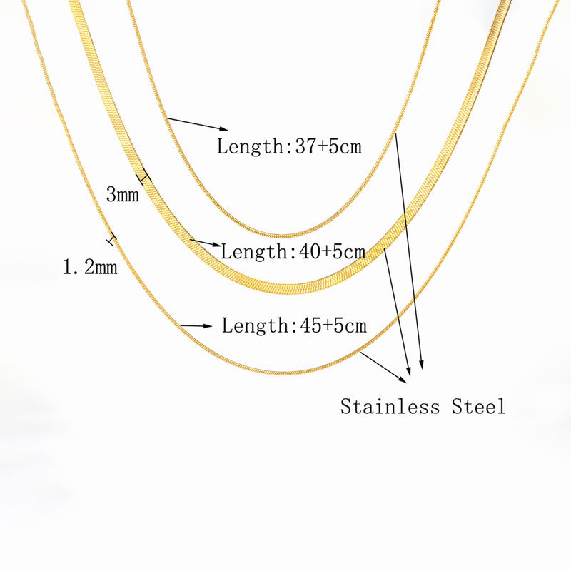 Gold-Plated Anti Tarnish Chain Layered Necklace