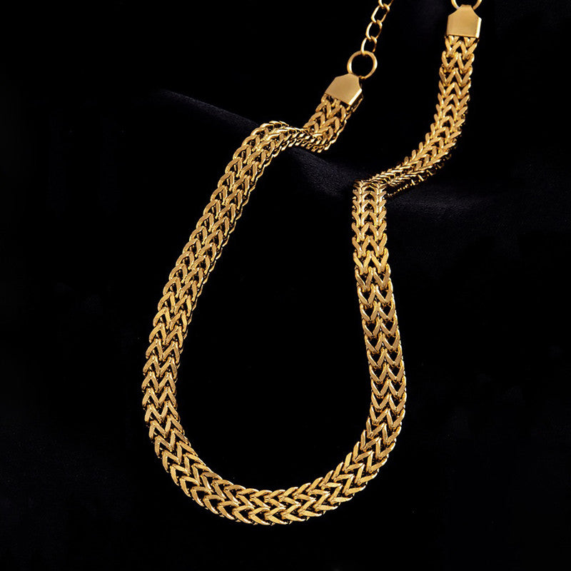 Gold Plated Stainless Steel Anti Tarnish Infinity Chain Necklace For Women
