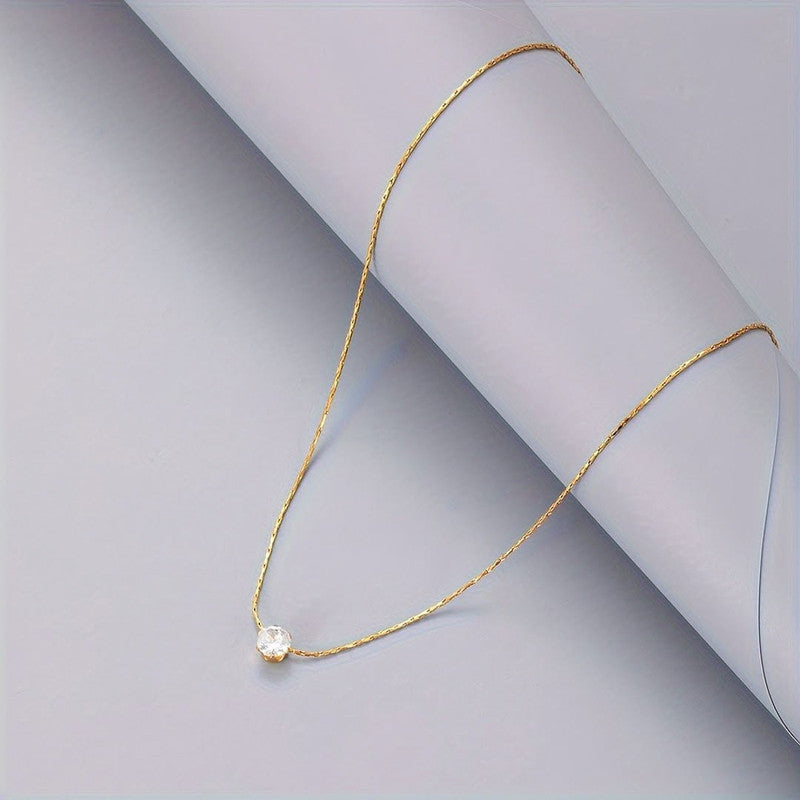 Gold Plated Stainless Steel Anti Tarnish Stone Studded Hexagonal Pendant