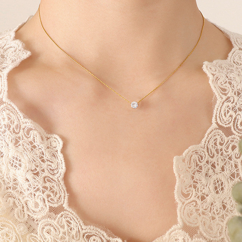 Gold Plated Stainless Steel Anti Tarnish Stone Studded Hexagonal Pendant