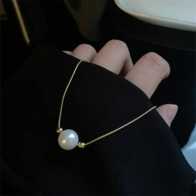 Gold Plated Stainless Steel Anti Tarnish Pearl Pendant