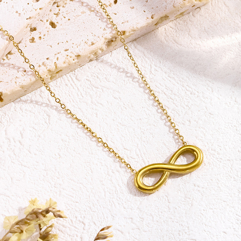 Gold Plated Anti Tarnish Stainless Steel Infinity Themed contemporary Pendant