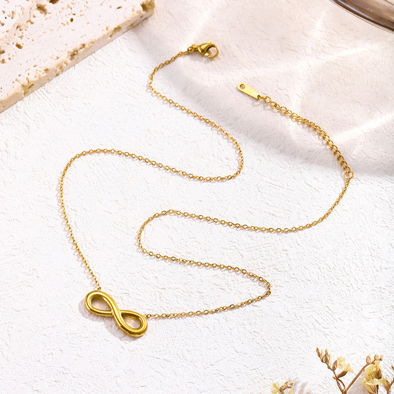 Gold Plated Anti Tarnish Stainless Steel Infinity Themed contemporary Pendant