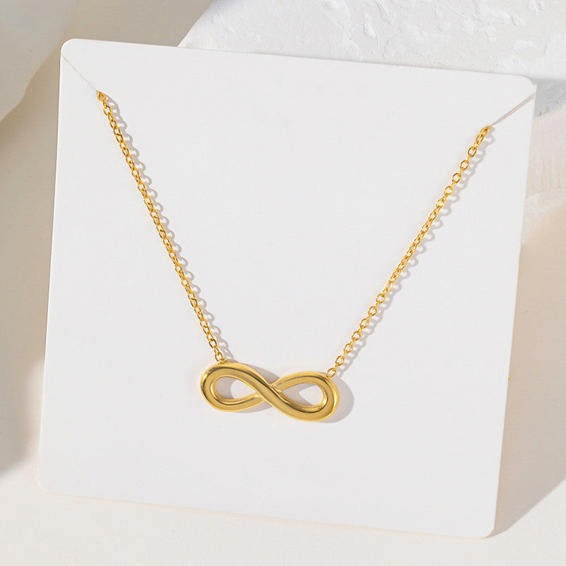 Gold Plated Anti Tarnish Stainless Steel Infinity Themed contemporary Pendant