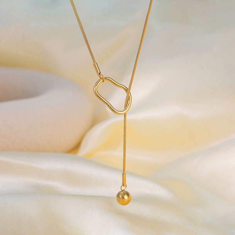Gold Plated Anti Tarnish Stainless Steel Contemporary Pendant