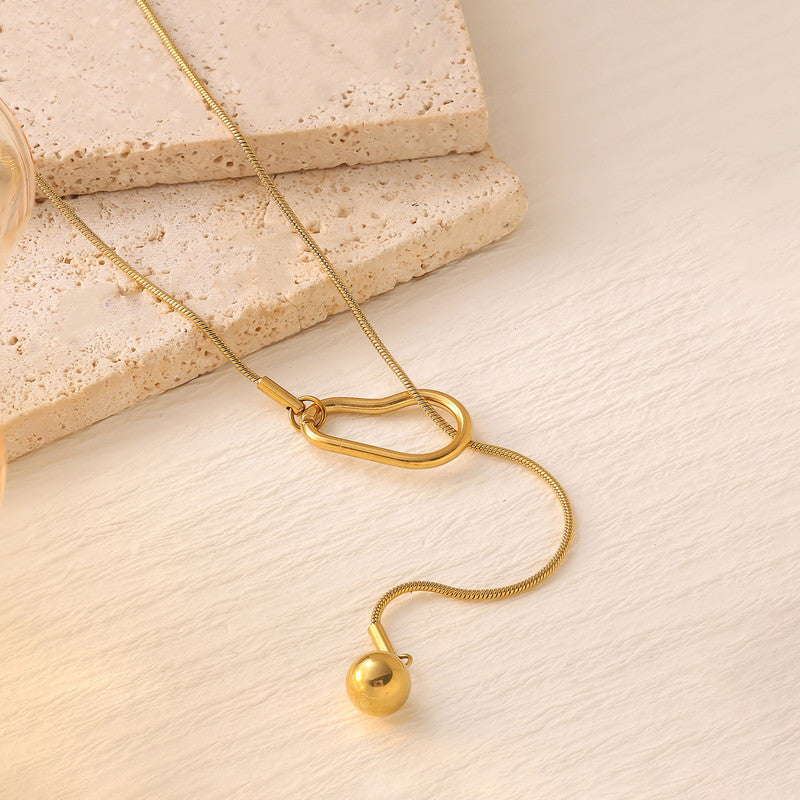 Gold Plated Anti Tarnish Stainless Steel Contemporary Pendant