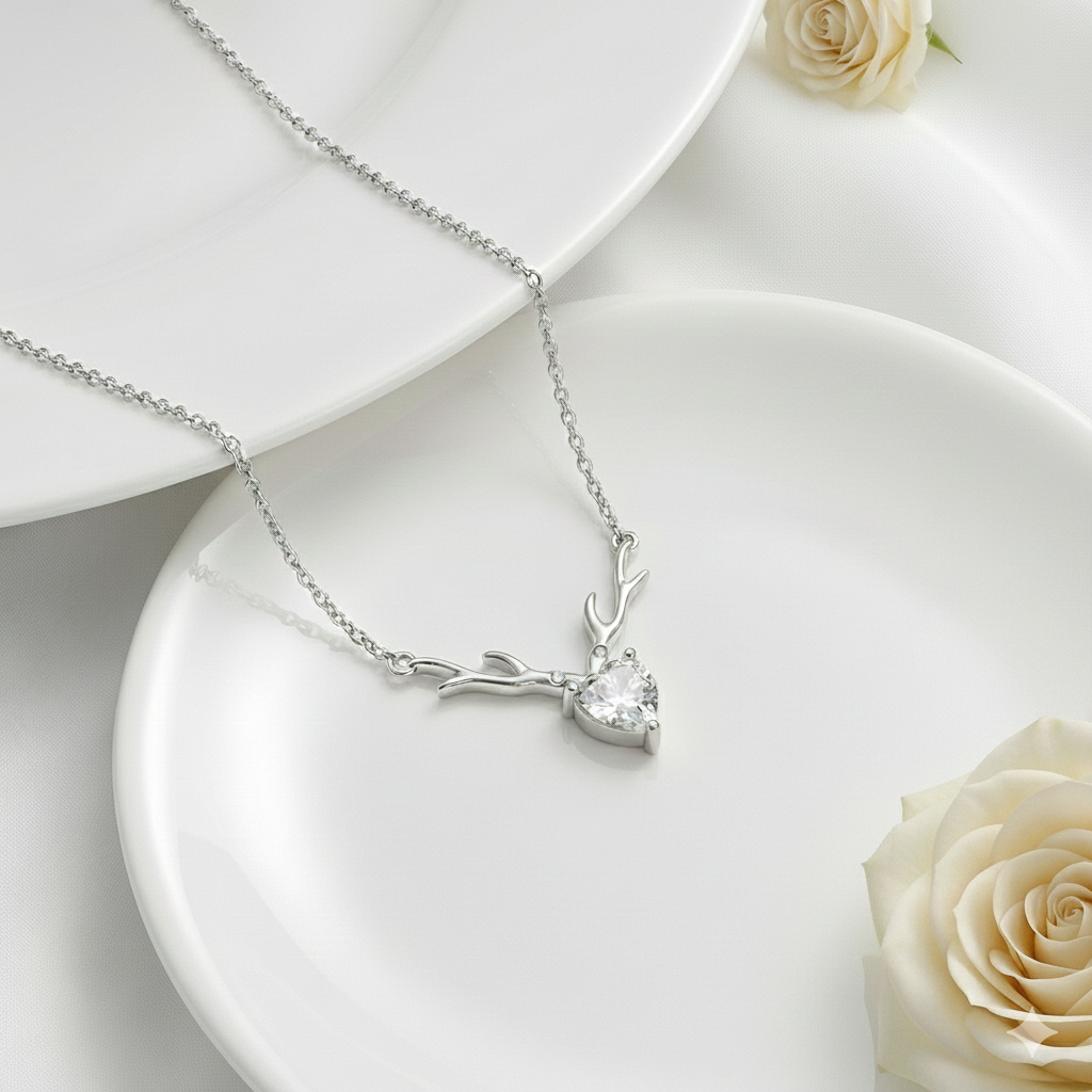 Silver Plated Anti Tarnish Stainless Steel Heart Themed Pendant