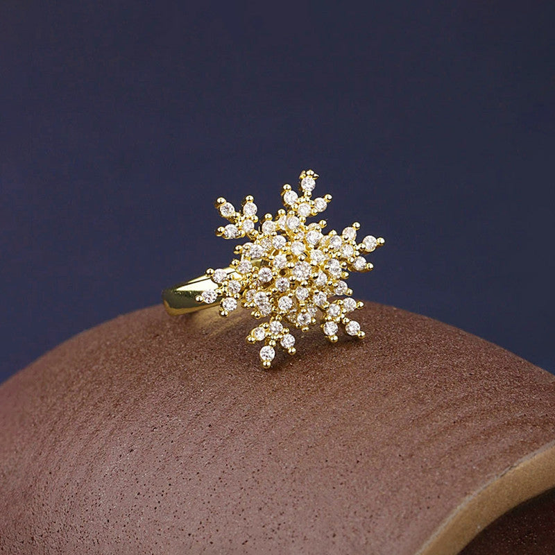 Gold Plated Star Shaped Rotatable Adjustable Ring