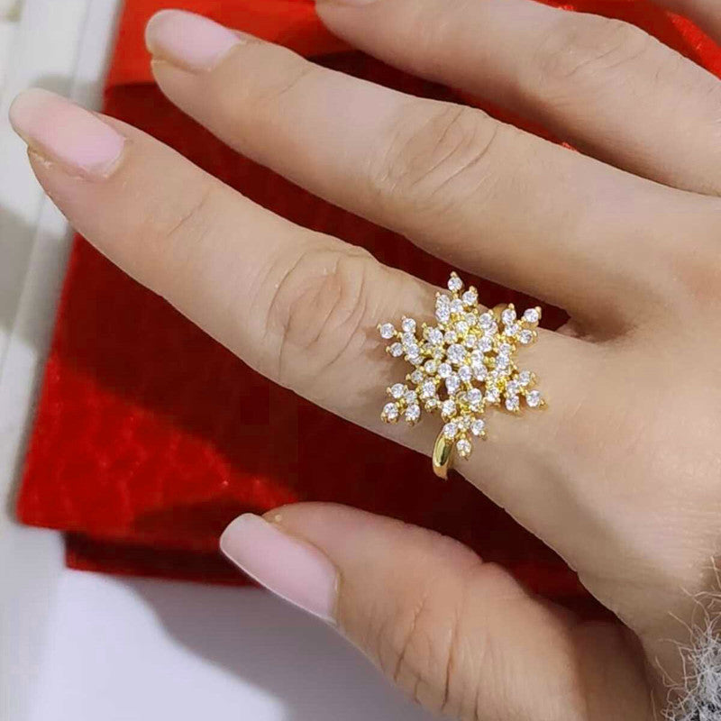 Gold Plated Star Shaped Rotatable Adjustable Ring