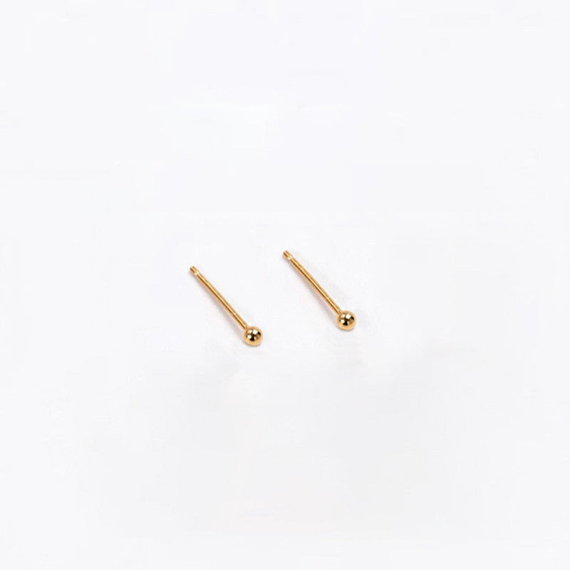 Xuping Jewelry Gold Plated Contemporary Round Shaped Stud Earrings