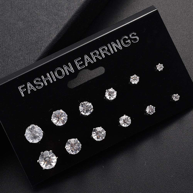 Stunning Cubic Zirconia Wonderful Stud Earrings For Women - MySmartBazaar