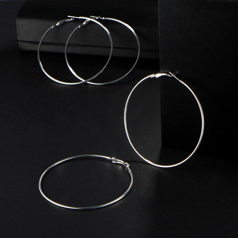 Exquisite Steampunk Round Small To Big Hoop Earrings For Women - MySmartBazaar