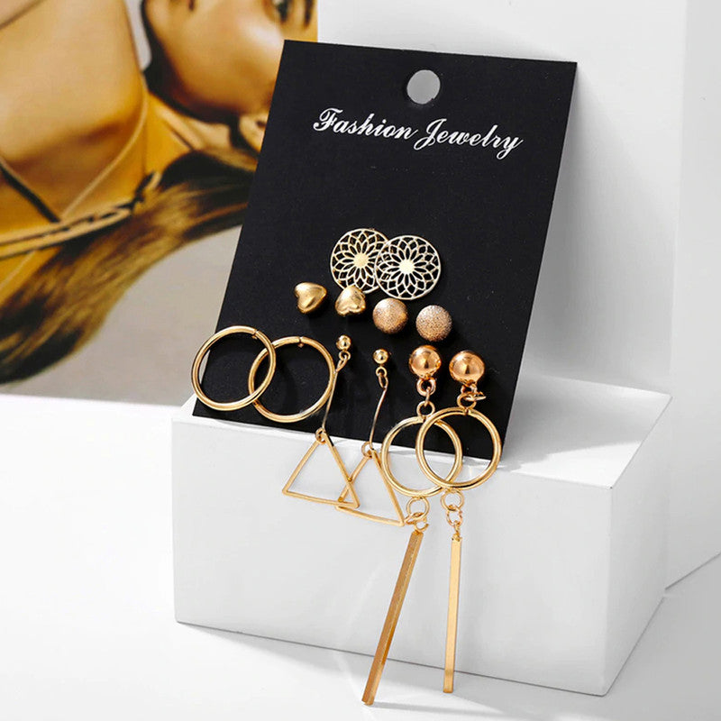 Mesmerizing Heart Round Designs Adorable Earrings For Women - MySmartBazaar