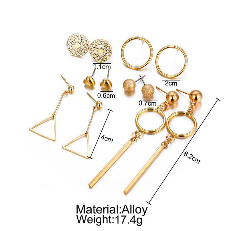 Mesmerizing Heart Round Designs Adorable Earrings For Women - MySmartBazaar