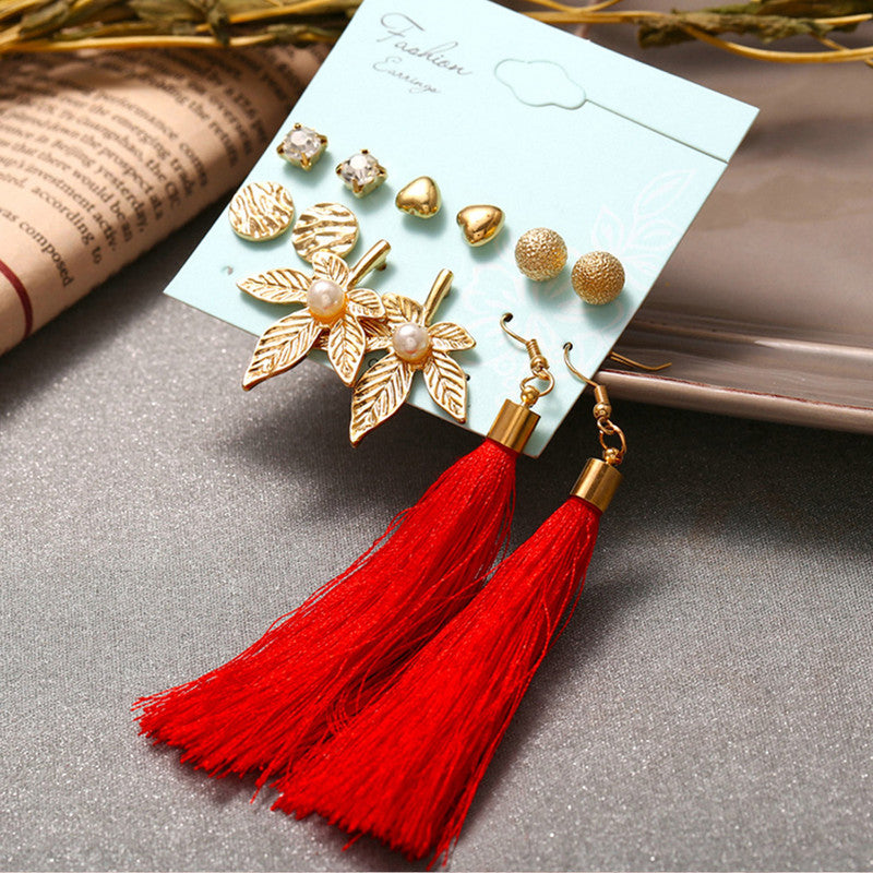 Exclusive Gold Plated Stud and Drop Earrings For Women - MySmartBazaar