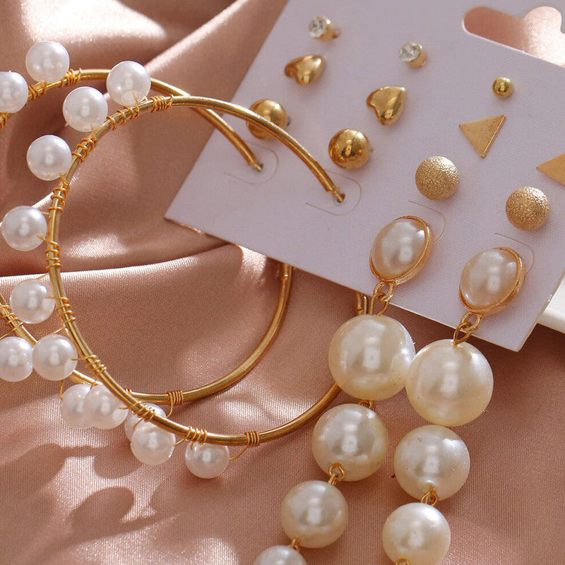 Exclusive Gold Plated Stud and Drop Earrings For Women - MySmartBazaar