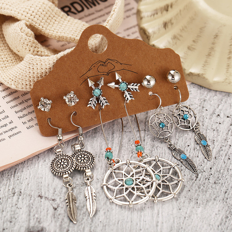 Stunning Feather inspired Oxidized German Silver Earrings For Women - MySmartBazaar