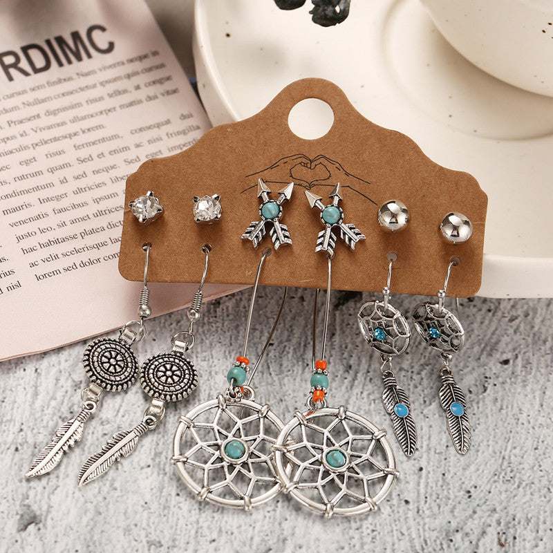 Stunning Feather inspired Oxidized German Silver Earrings For Women - MySmartBazaar