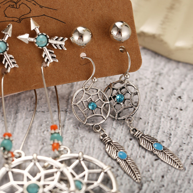 Stunning Feather inspired Oxidized German Silver Earrings For Women - MySmartBazaar